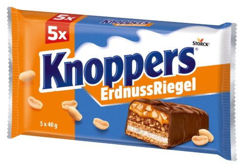 Knoppers Erdnuss Riegel 5ST 200g