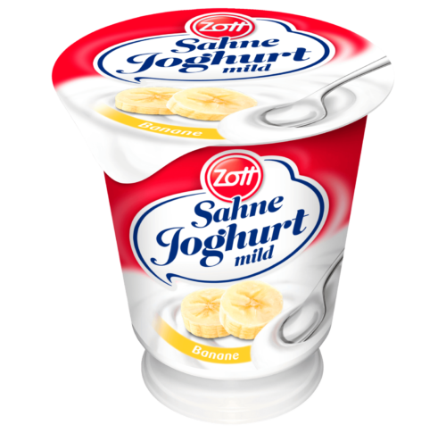 Zott Sahne Joghurt Banane 150g
