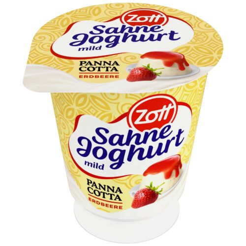 Zott Sahne Joghurt Panna Cotta Erdbeere 140g