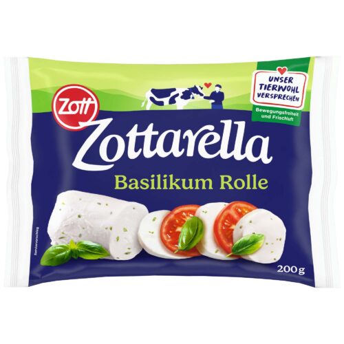 Zottarella Rolle Basilikum 200g