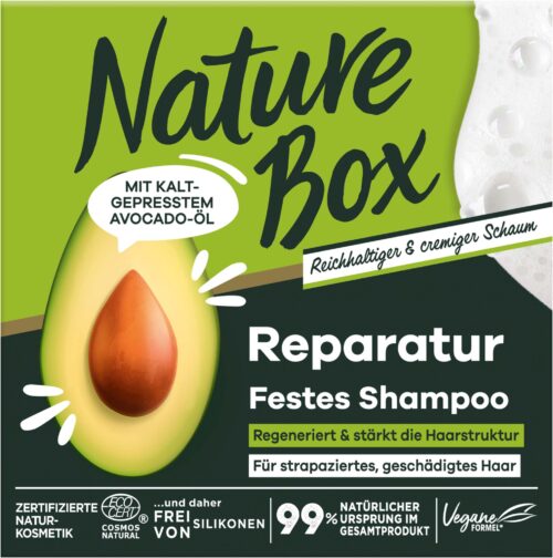 Nature Box Festes Shampoo Avocado-Öl 85g