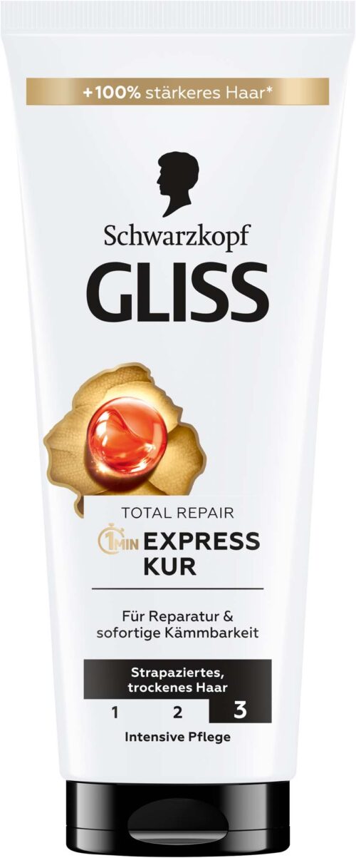 Gliss Haarkur Total Repair 1 Min Express-Kur 200ml