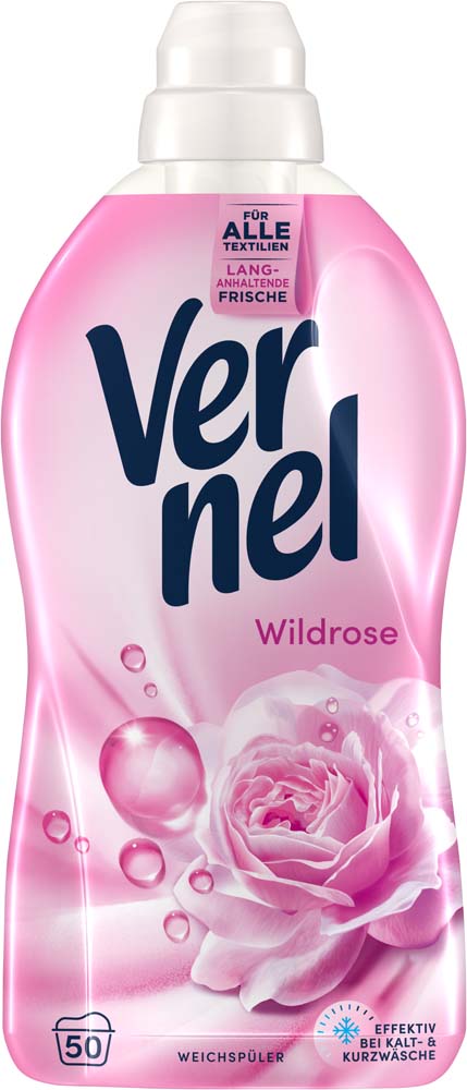 Vernel Weichspüler Wildrose 50WL 1,1l