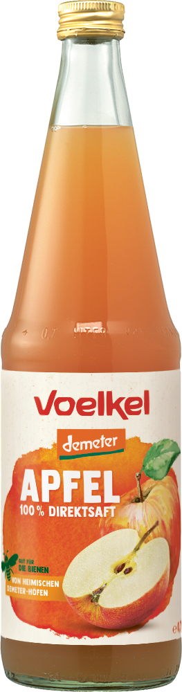 Voelkel Demeter Direkt-Apfelsaft heimisch naturtrüb 0,7l