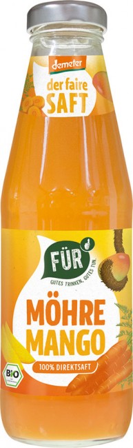 Für der faire Saft Orange Möhre Mango Demeter  0,5l