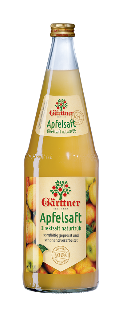 Gärttner Apfelsaft naturtrüb 1l MW