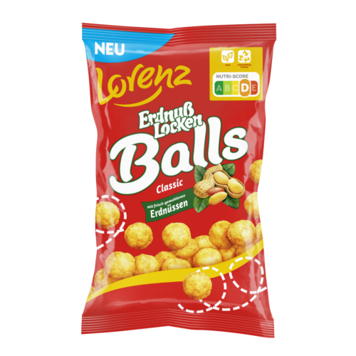 Lorenz Erdnuss Locken Balls 130g