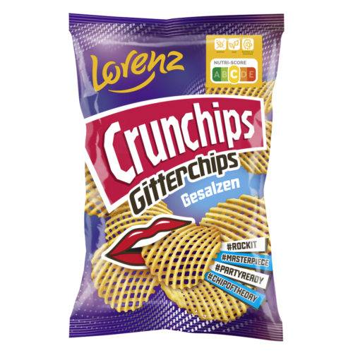 Lorenz Crunchips Gitter gesalzen 150g