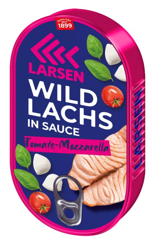 Larsen Wildlachs in Sauce Tomaten Mozzarella 200g