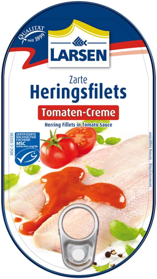 Larsen Heringsfilets Tomaten Creme 200g