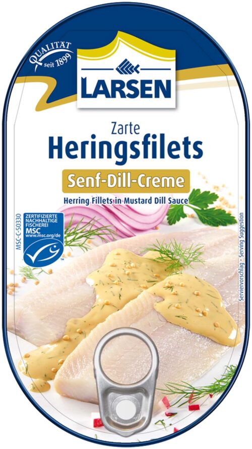 Larsen Heringsfilets Senf Dill Creme 200g