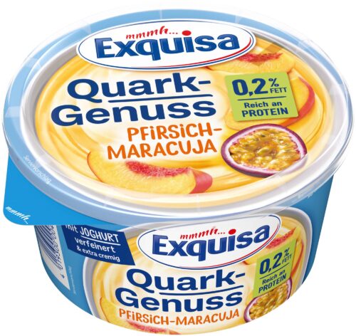 Exquisa Quark-Genuss Pfirsich-Maracuja 0,2% 500g