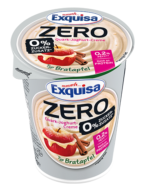 Exquisa ZERO Quark-Joghurt-Creme Bratapfel 400g