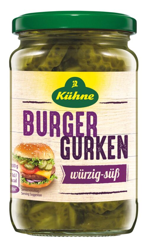 Kühne Burger Gurken 330g