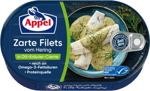 Appel Zarte Heringsfilets in Dill-Kräuter-Creme 200g