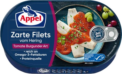 Appel Zarte Heringsfilets Tomate Burgunder Art 200g