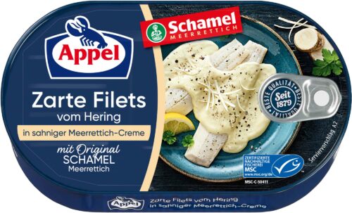 Appel Zarte Heringsfilets in sahniger Meerrettich-Creme 200g