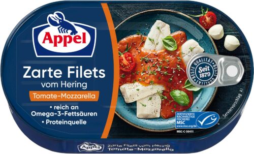 Appel zarte Heringsfilets in Tomate-Mozzarella 200g