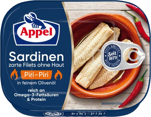 Appel Sardinen Piri Piri in Öl 105g