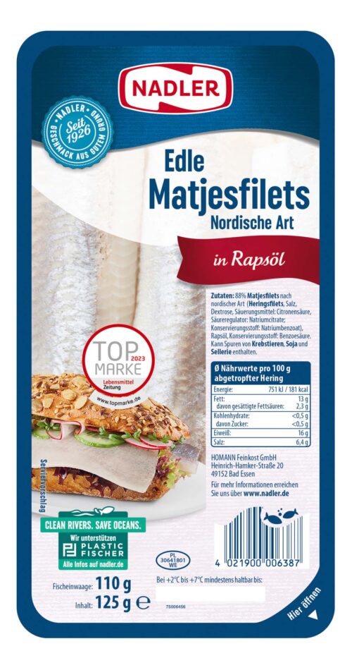 Nadler Edle Matjesfilet nordische Art 125g