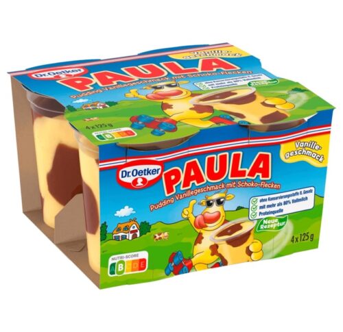 Dr.Oetker Paula Vanille mit Schokoflecken 4x125g