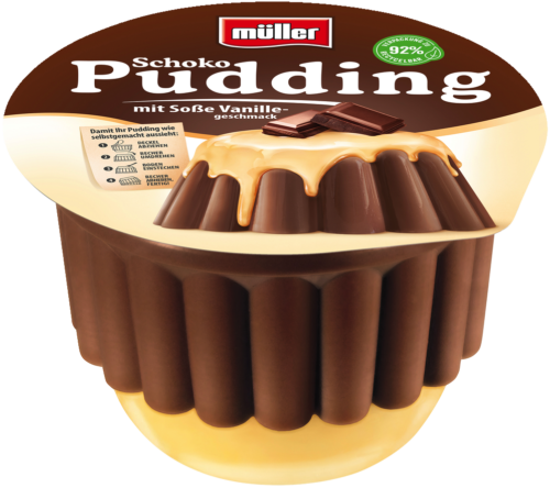 müller Pudding Schoko Vanille 450g