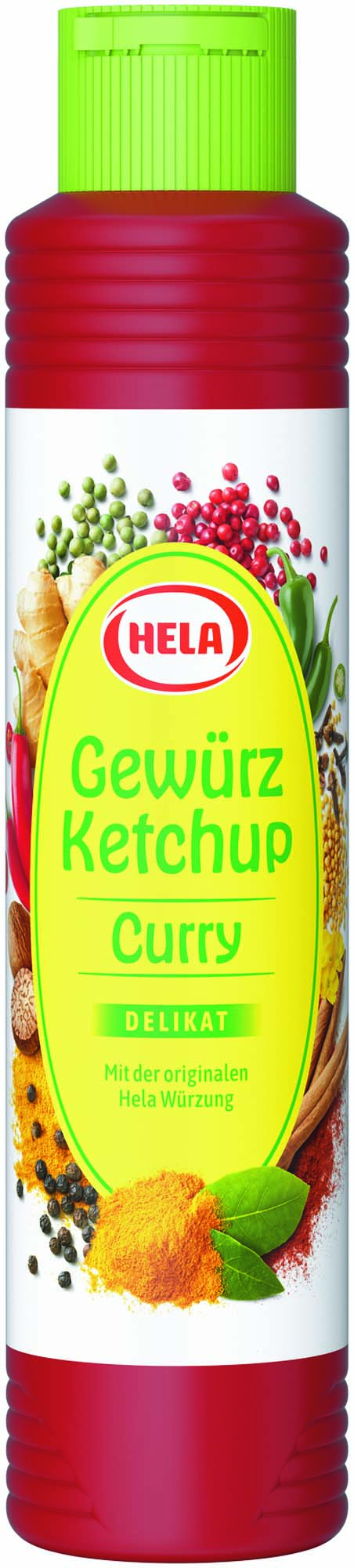 Hela Gewürz Ketchup Curry  delikat 500ml