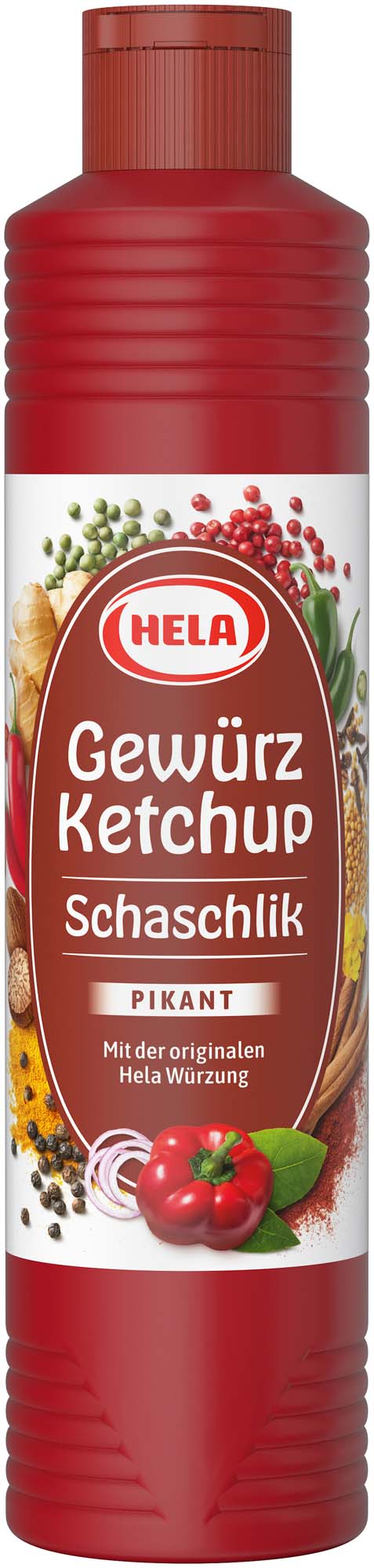 Hela Gewürz Ketchup Schaschlik pikant 800ml