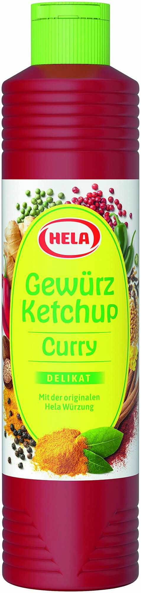 Hela Gewürz Ketchup Curry  delikat 800ml