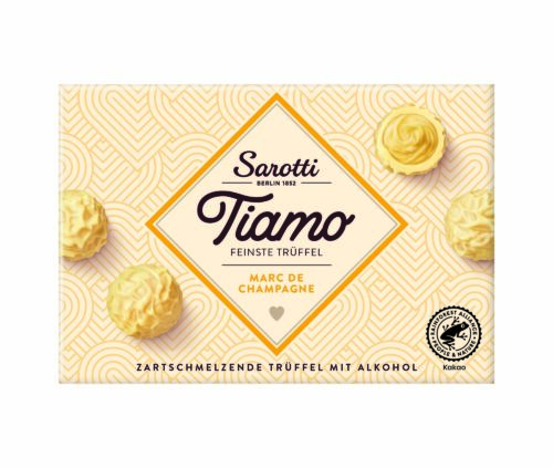 Sarotti Tiamo Feinste Trüffel Marc de Champagne 125g