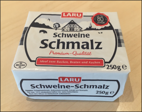 Laru Schweineschmalz 250g