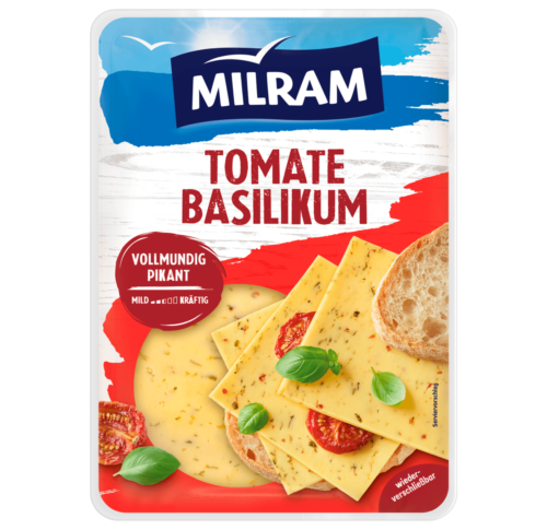 Milram Tomate Basilikum Käse 45% 150g