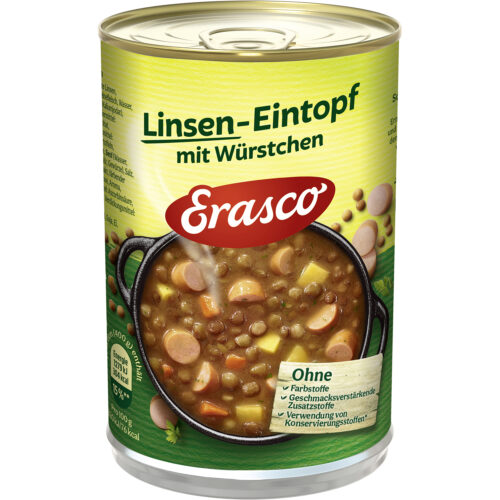 Erasco Linsen-Eintopf mit Würstchen 400g