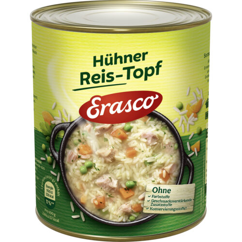 Erasco Hühner Reistopf mit Hühnerbrühe 800g