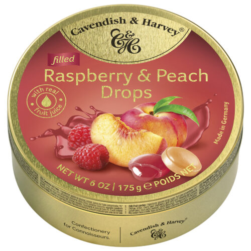 Cavendish & Harvey Raspberry & Peach Drops 175g