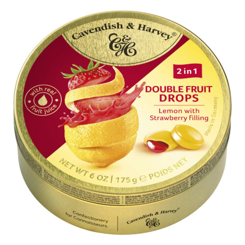Cavendish & Harvey Double Fruit Lemon with Strawberry filling Drops 175g