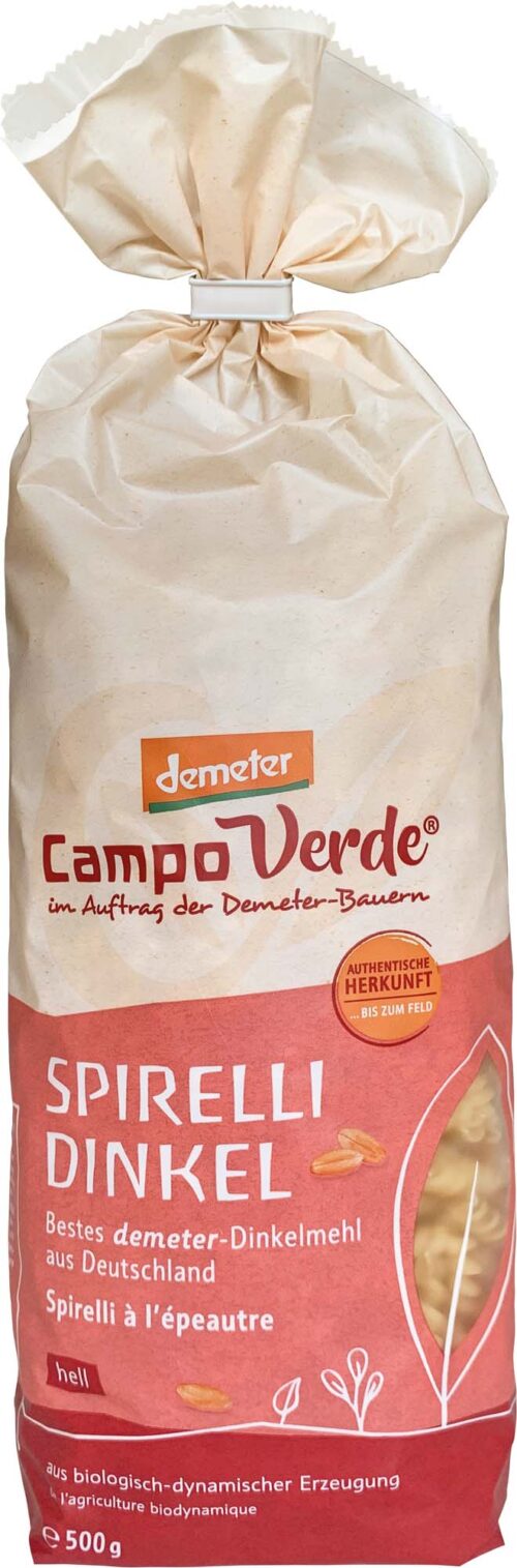 Campo Verde Demeter Dinkelspirelli 500g