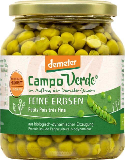 Campo Verde Demeter Feine Erbsen 350g