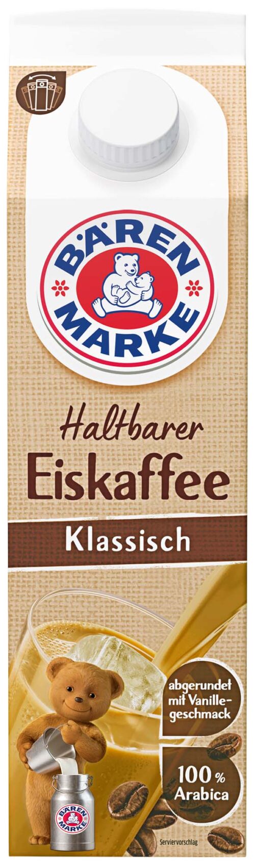 Bärenmarke Haltbarer Eiskaffee klassisch 1l