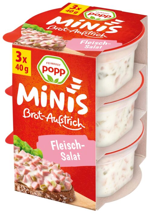 Popp Brotaufstrich Fleischsalat 3x40g