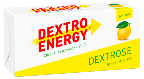 Dextro Energy Dextrose Zitrone 3x8er 138g