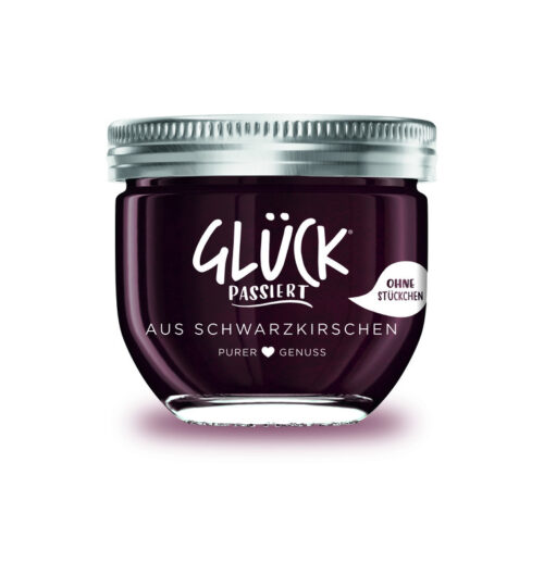 Glück Passiert Fruchtaufstrich Schwarzkirsche 230g