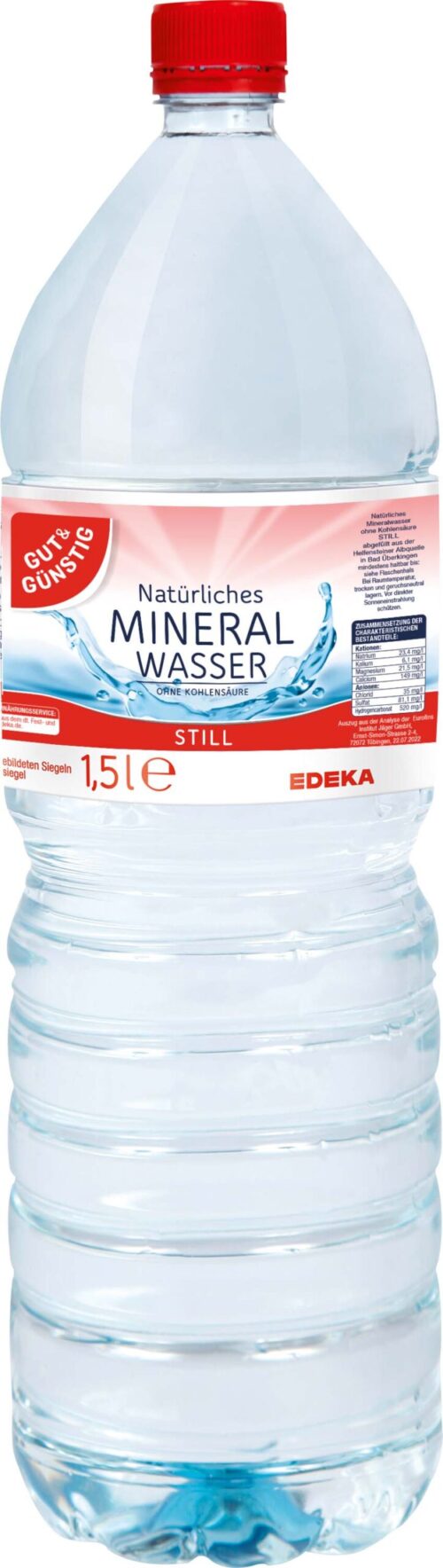 Gut & Günstig Mineralwasser Still 1,5l