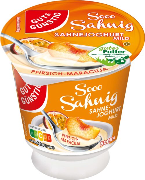 Gut & Günstig Sahne Joghurt Pfirsich-Maracuja 150g