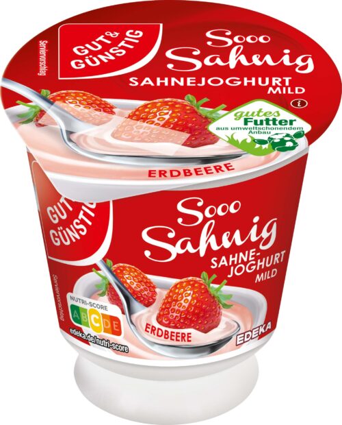 Gut & Günstig Sahne Joghurt Erdbeere 150g