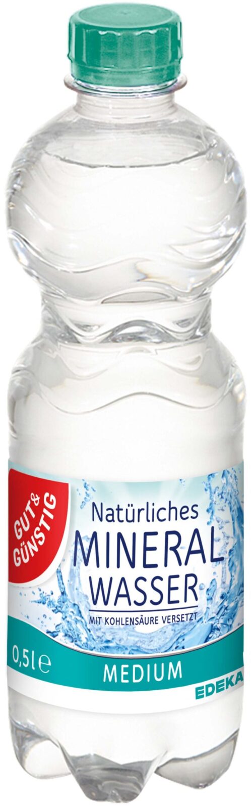 Gut & Günstig Mineralwasser Medium 0,5l