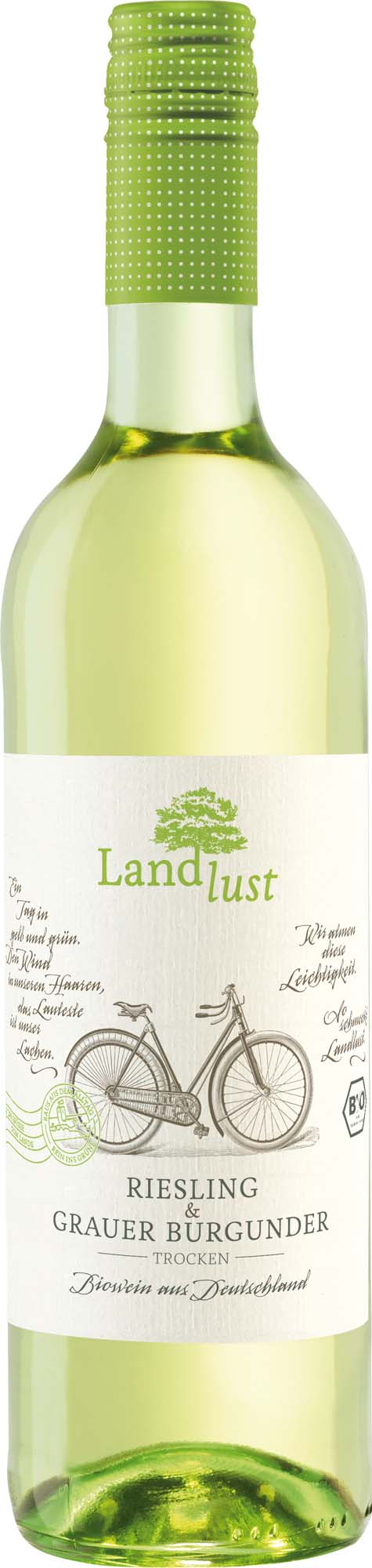 Landlust Riesling & Grauburgunder Bio QbA trocken 0,75l