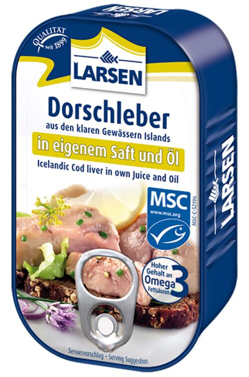Larsen Dorschleber in Öl 121g