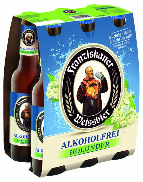 Franziskaner Weißbier Alkoholfrei Holunder 6x0,33l
