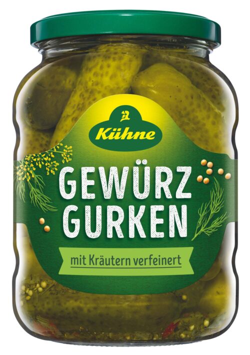 Kühne Gewürzgurken mit Kräutern verfeinert 670g